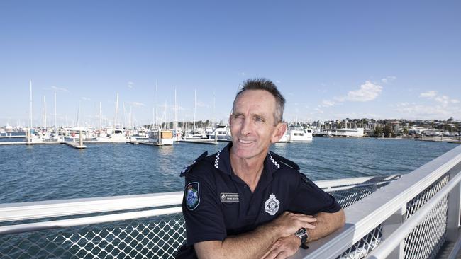 Wynnum Police Senior Sergeant Wayne Richter. Picture: AAP/Renae Droop