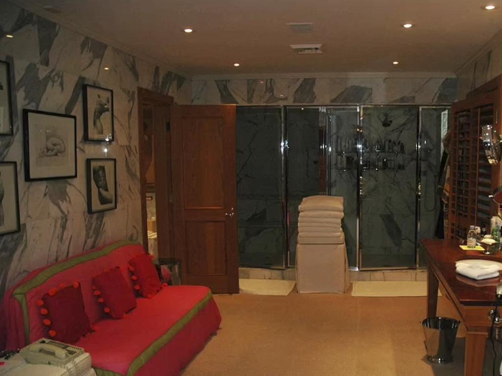 The bathroom of Jeffrey Epstein’s Palm Beach mansion. Picture: US District Attorney Office