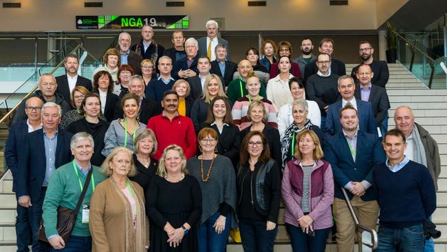 South Australian local government delegates at the national LGA conference in Canberra, including mayors, councillors and chief executives. Picture: Kobi-Lee Heibl/Heibl Photography