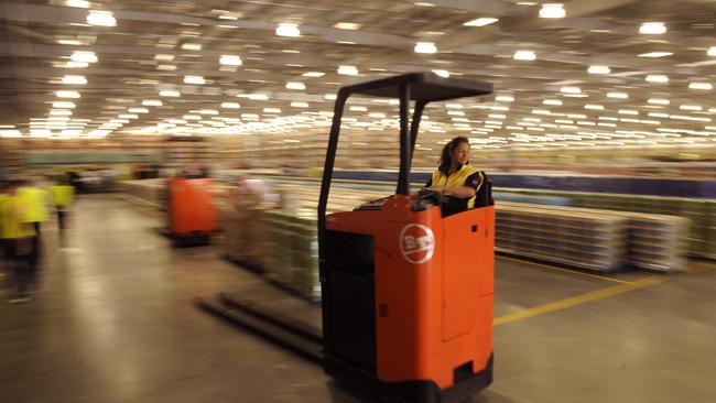 The Aldi distribution warehouse at Prestons in Sydney’s west.