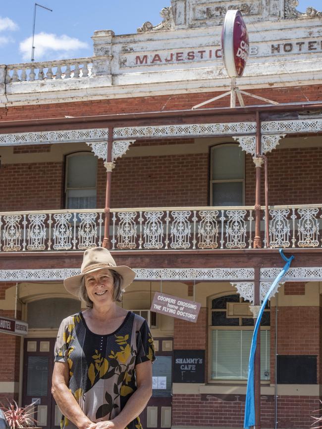 Yarriambiack councillor Corinne Heintzeoutside the Majestic Hotel. Picture: Zoe Phillips