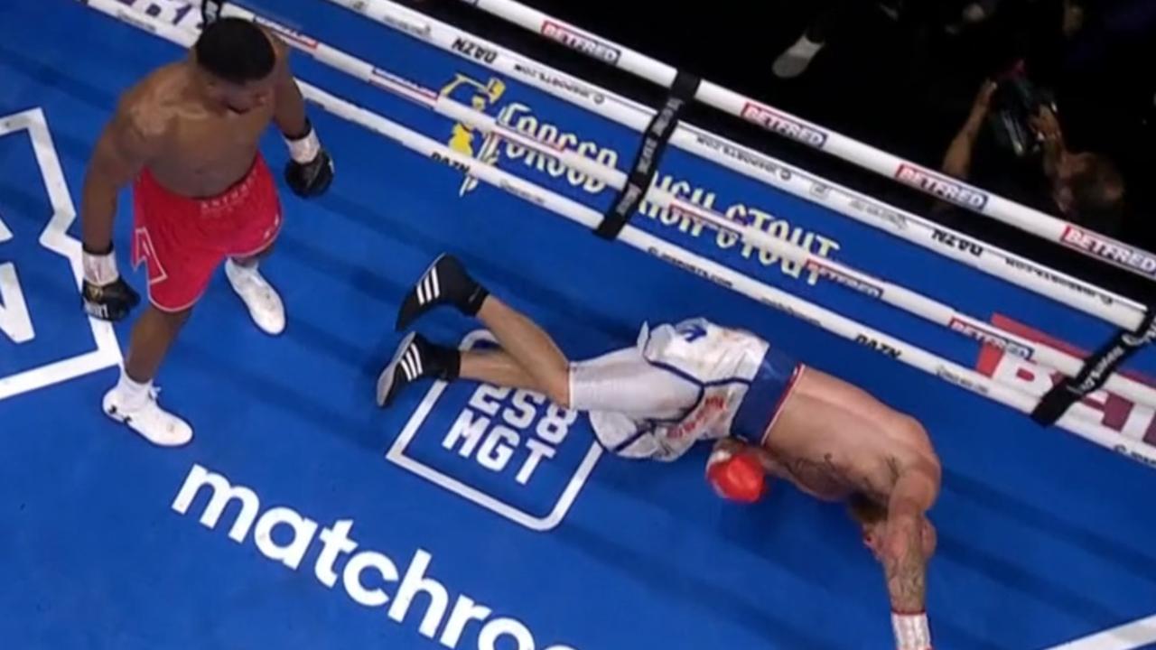 Anthony Joshua ended it with a single punch.