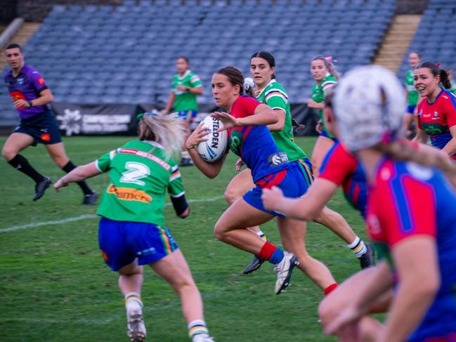 Lilly-Ann White on the move in the Tarsha Gale Cup. Picture: Thomas Lisson