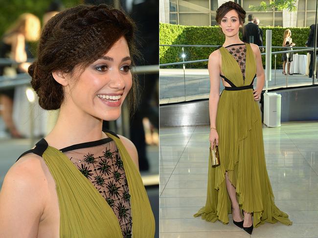 Emmy Rossum appears at the 2014 CFDA Fashion Awards. Picture: Getty