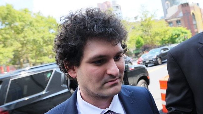 Sam Bankman-Fried, founder of collapsed crypto exchange FTX, arriving for a bail hearing at federal court in Manhattan on Friday (Saturday AEST). Picture: Getty Images