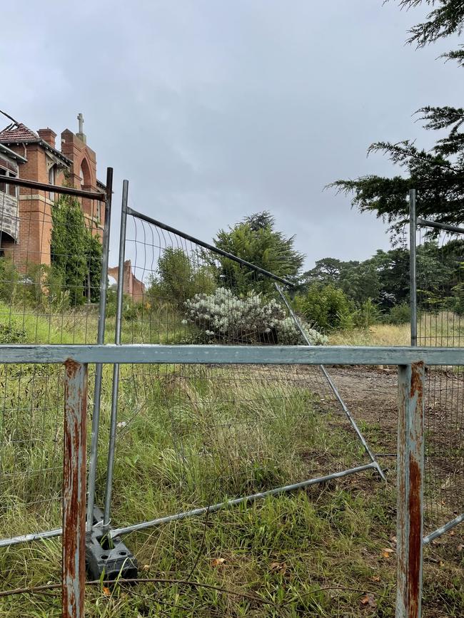 The former orphanage is currently quite accessible to trespassers. Picture: Niki Iliagoueva