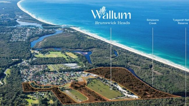 The Wallum development site at Brunswick Heads. Picture: Save Wallum