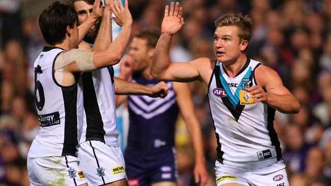 Power midfielder Ollie Wines played an important role in win over Fremantle. Picture: Getty