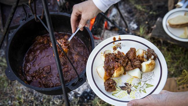 Enjoy Melinda Whadcoat’s Mexican spiced beef and baked spuds with salsa and pickled jalapenos recipe Picture: Nicole Cleary.