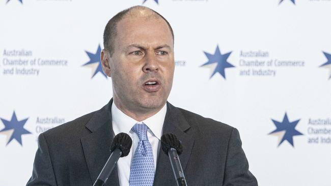 Treasurer Josh Frydenberg in Canberra on Friday. Picture: Gary Ramage