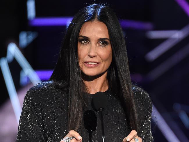 Demi Moore brought ammo for her roast of ex-husband Bruce Willis. Picture: MEGA