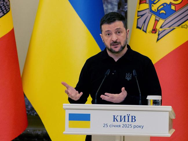 Ukraine's President Volodymyr Zelenskyy says only talks involving Kyiv could result in a ceasefire. Picture: AFP