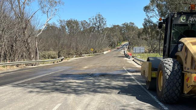 Axedale Bridge repaired after being destroyed by floodwaters.