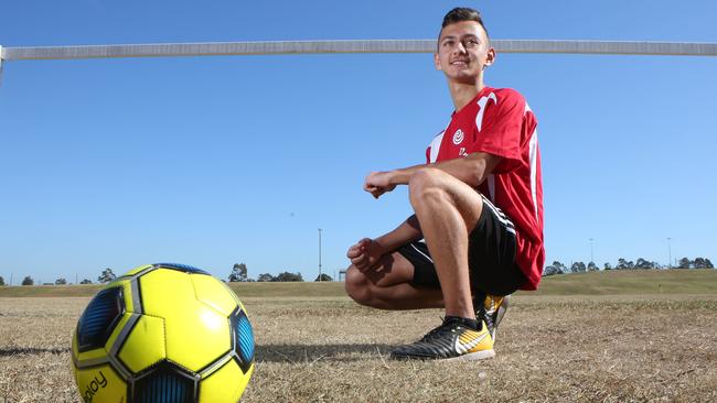 Noor Hanteia has come a long way in his football career since arriving in Australia two years ago.