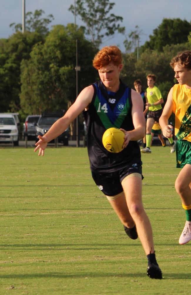 Will Howard prepares to deliver a left foot pass for ATC in round 1. Picture: Sue Middleton