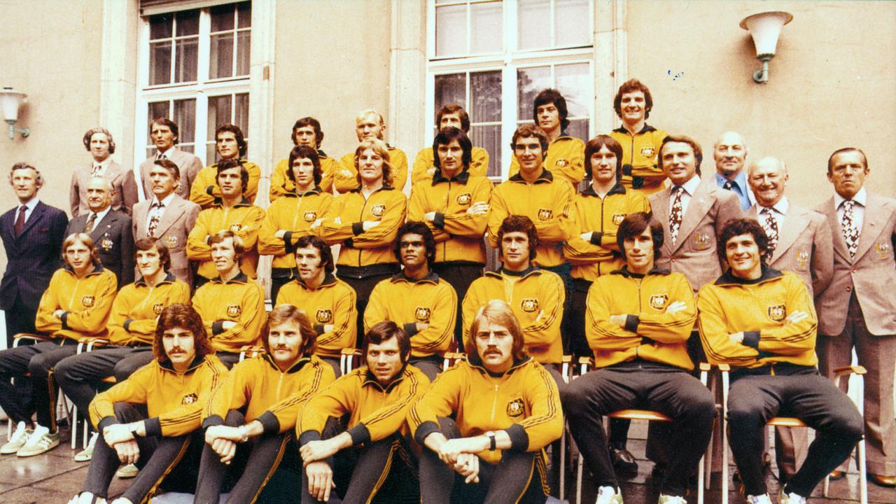 Manfred Schaefer (back row, fifth from left) was part of the Socceroos’ 1974 World Cup squad. Picture: Supplied
