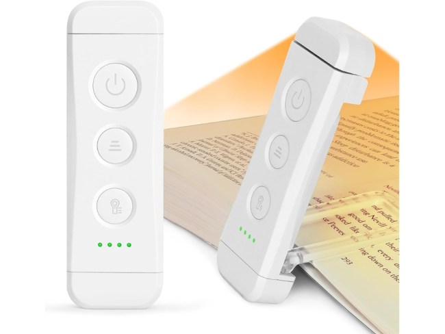 Glocusent USB Rechargeable Book Light. Picture: Amazon Australia.