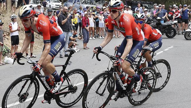 CYCLING - Tour Down Under - Stage 1 - North Adelaide to Port Adelaide. Rohan Dennis heading to Paracombe. Picture SARAH REED