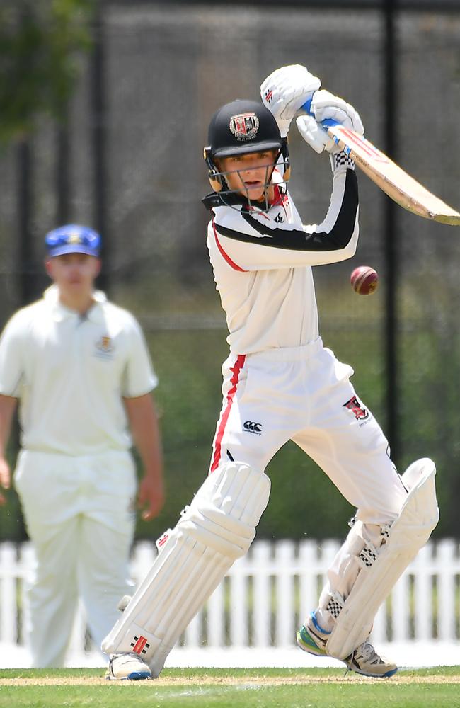 Gregory Terrace batsman Oscar Bodimeade. Picture, John Gass