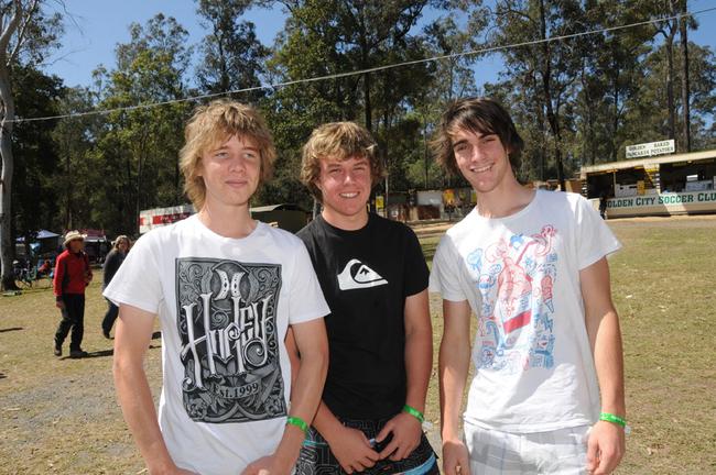 Cowen Buckley, Jack Johnson and Tom Lyon. Picture: Craig Warhurst