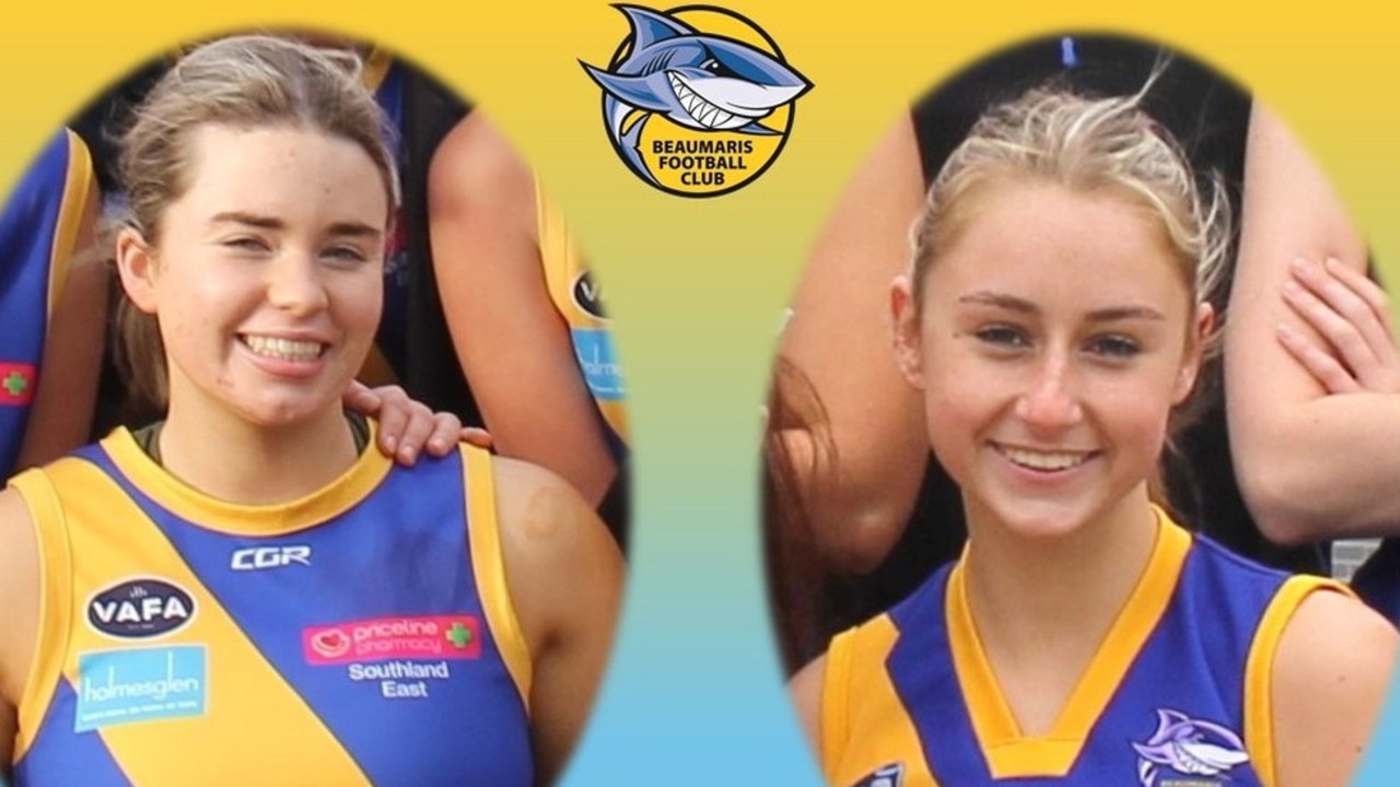 Beaumaris Football Club president Nick Heath said Bianca Jones and Holly Bowles were "cherished and highly respected members" of the community. Picture: Supplied