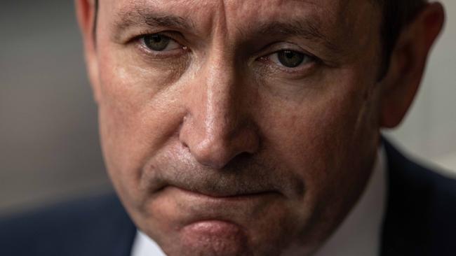 SYDNEY, AUSTRALIA - NewsWire Photos March 7, 2021: Western Australia Premier Mark McGowan speaking to media outside the Federal Court, Sydney. Picture: NCA NewsWire / James Gourley