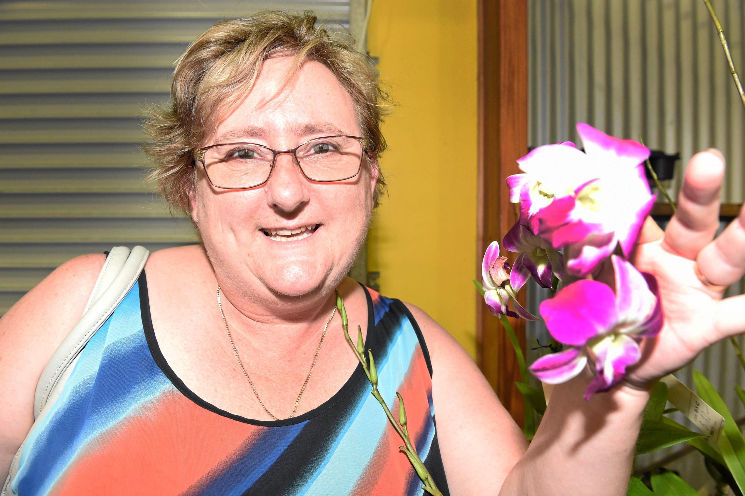 Hervey Bay Spring Orchid & Garden Spectacular - Christine Parmenter from Ulladulla NSW. Picture: Cody Fox