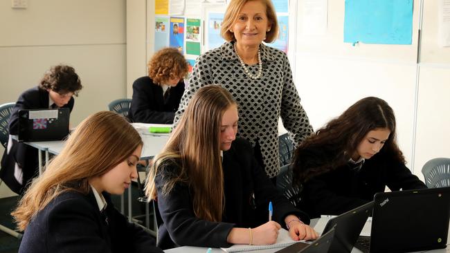 McKinnon Secondary College principal Pitsa Binnion will oversee a second campus, taking between 650 and 1100 extra students once it is up and running. Picture: Stuart McEvoy.