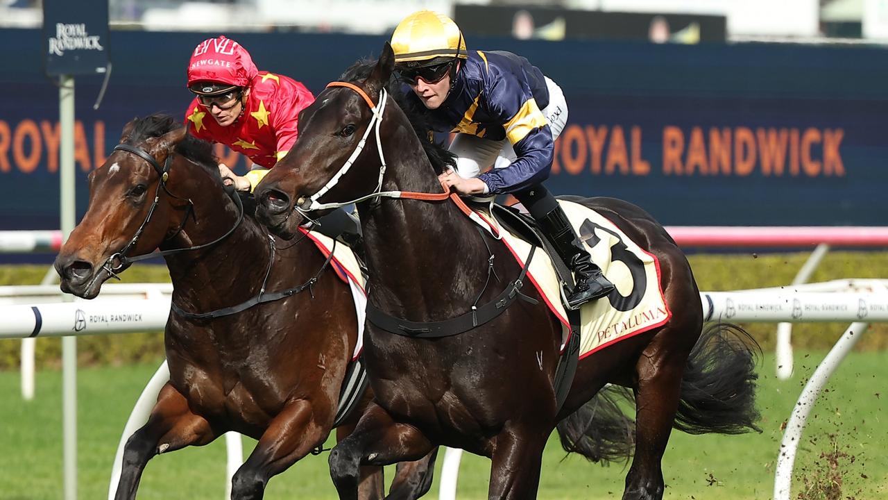 Zac Lloyd and Brave One race to an impressive win at Randwick on Saturday. Picture: Getty Images