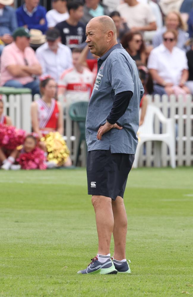 Former Wallabies coach Eddie Jones was in Sydney during April with the Japan under-23 team. Picture: Supplied