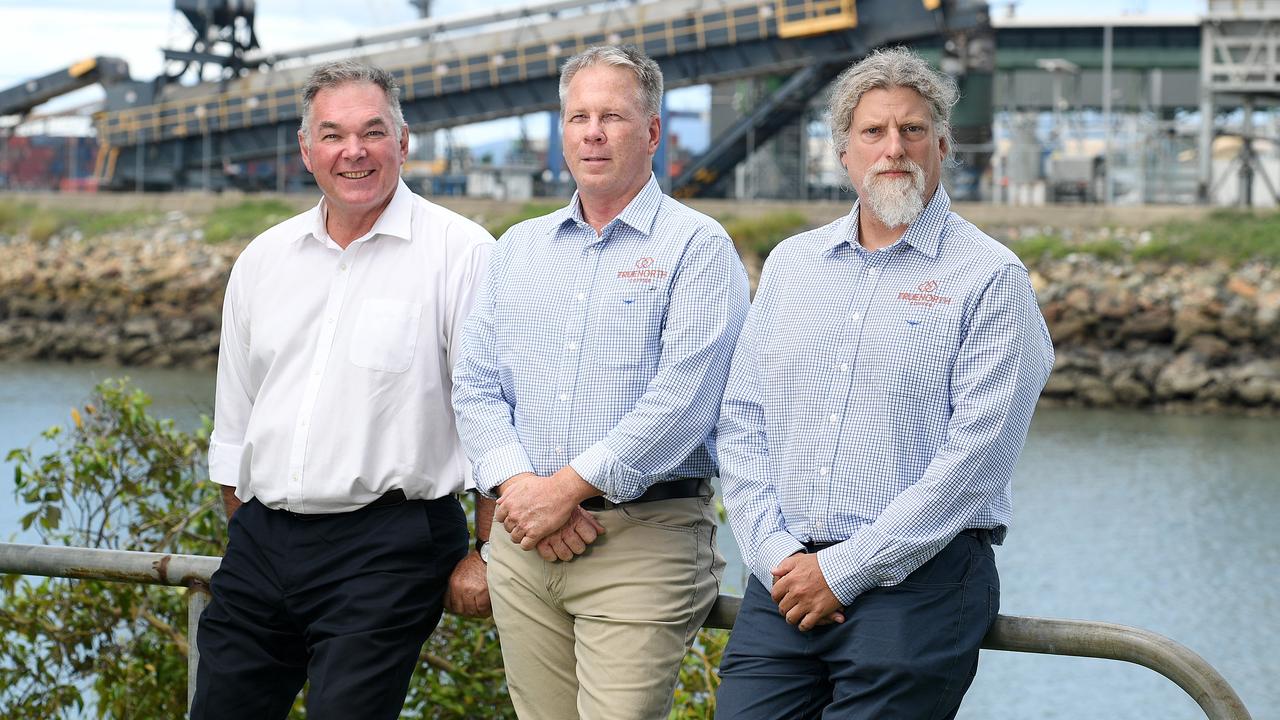 Resources Minister Scott Stewart meets with True North Copper Limited Chief operating Officer Peter Brown and head of exploration, Daryl Nunn, regarding a state government funded exploration scheme which the junior explorer will benefit from. Mr Stewart said such funding announcements generated excitement in the industry. Picture: Shae Beplate.