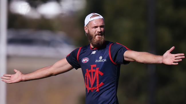 Max Gawn will be looking for some support if the Cats try to rough him up. Pic: Getty Images