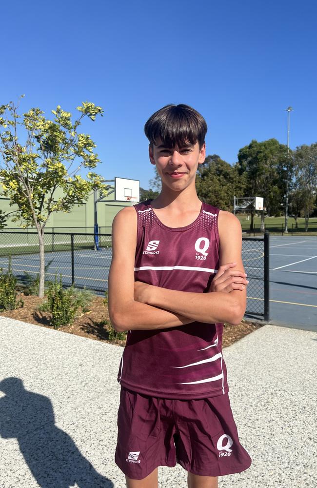 QLD School Sport Netball Under-15 boys. Pictured: Fletcher Jenkinson