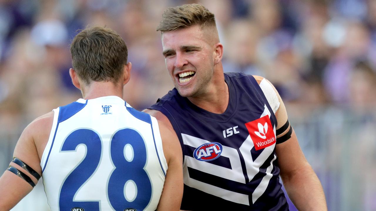 Luke Ryan has signed a new contract with Fremantle. Picture: Richard Wainwright