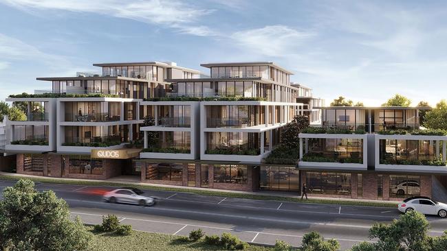 Qudos Portarlington is a 58-property apartment development on Newcombe St where buyers are encouraged to "downsize to a coastal dream".