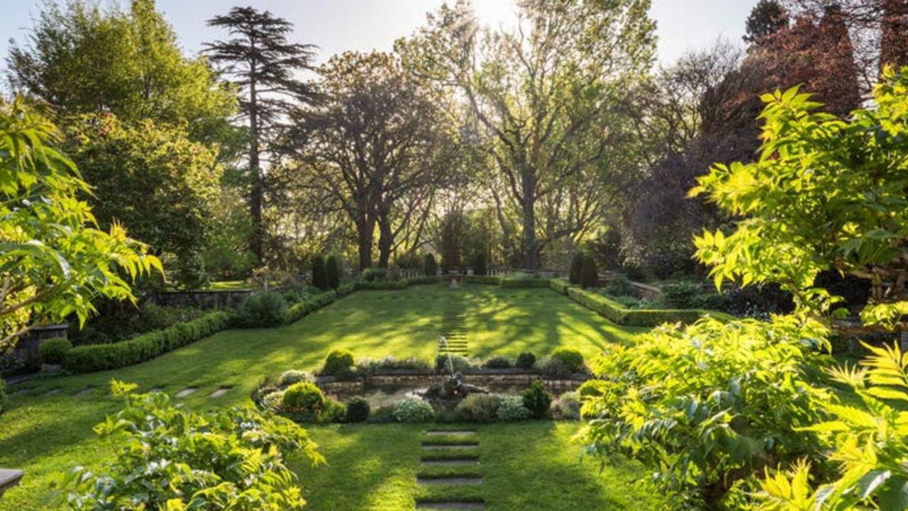 Formal gardens provide plenty of room to wander and play in.