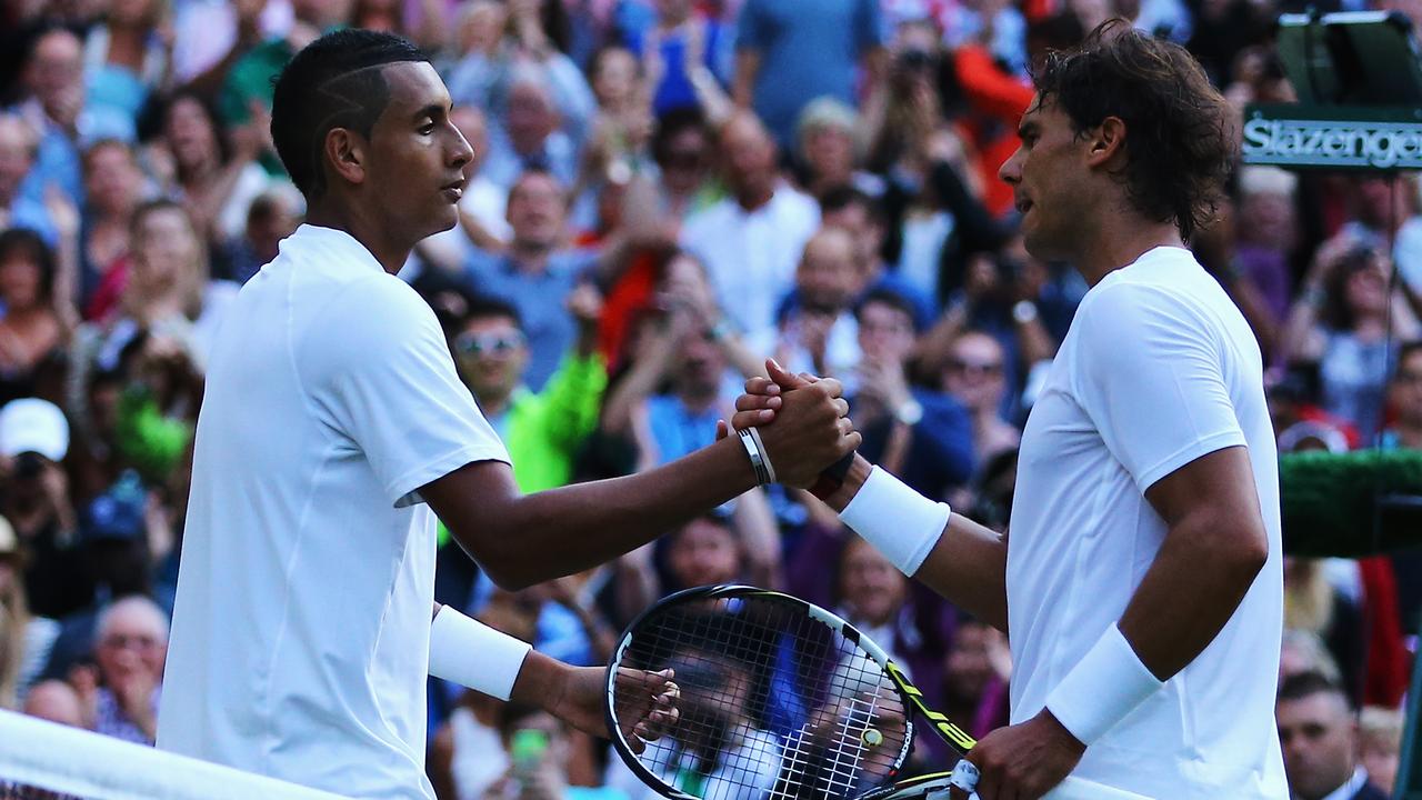 Kyrgios stunned Rafael Nadal at Wimbledon in 2014.