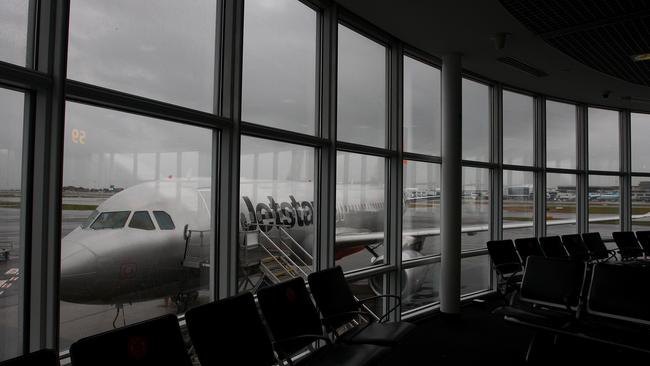 Australia’s biggest gateway, Sydney Airport, has suffered massive declines in flights and passenger numbers since COVID crisis struck. Picture: Lisa Maree Williams/Getty Images