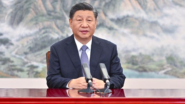 Chinese President Xi Jinping has targeted the AUKUS partnership in a major speech this week. Picture: AFP