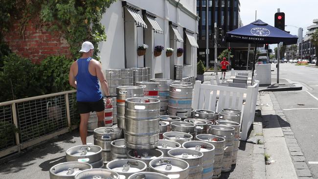 Independent brewers make only 7 per cent of Australia’s beer, but the industry directly employs 10,000 people, or 51 per cent of the entire brewing workforce, analysis by KPMG found. Picture: NewsWire / David Crosling