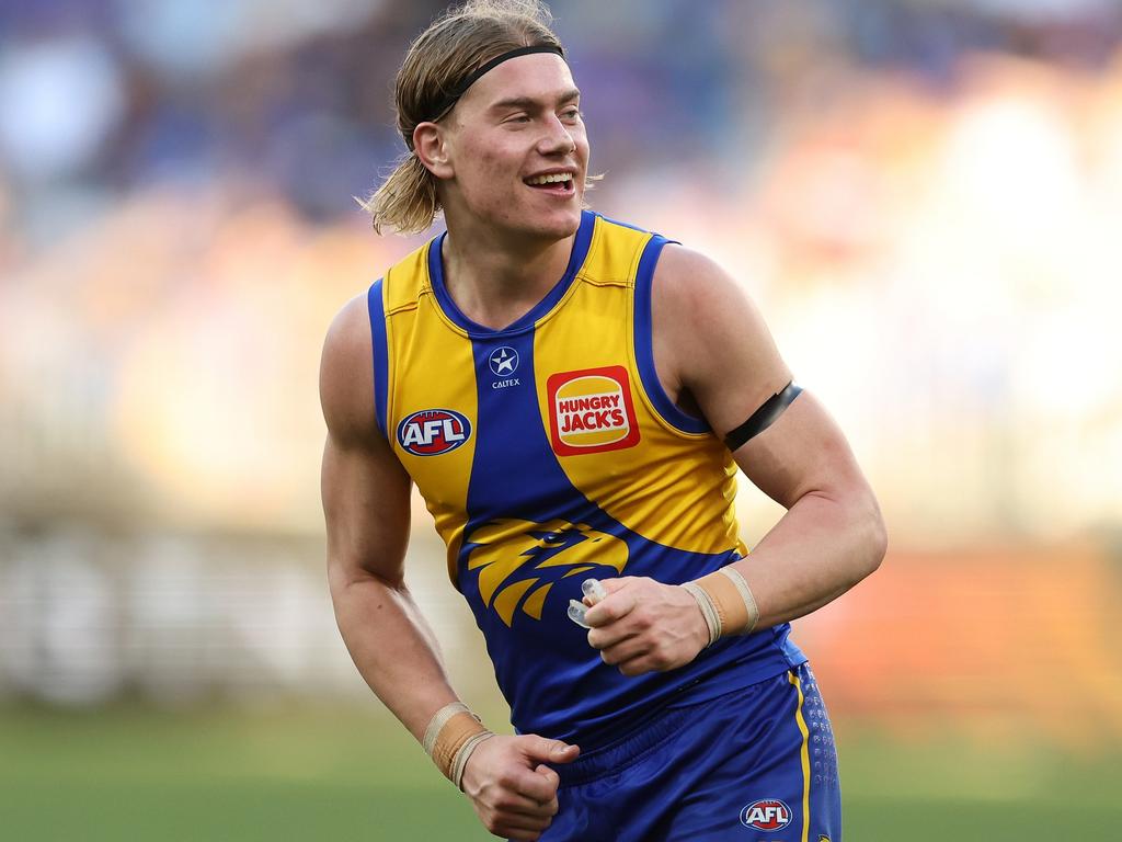 Harley Reid has stood out in a struggling West Coast Eagles team. Picture: Will Russell/AFL Photos via Getty Images