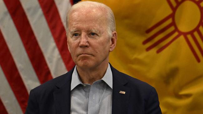 US President Joe Biden’s approval ratings have been declining. Picture: AFP