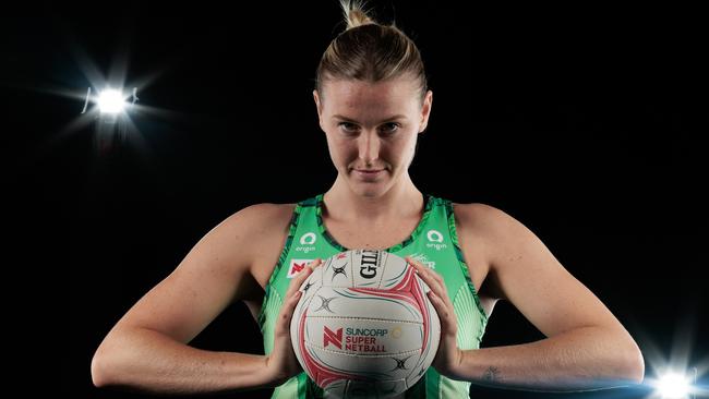 Mavericks and former West Coast Fever player Sasha Glasgow had surgery on Sunday after breaking her leg in a practice match against the Sunshine Coast Lightning. Picture: Getty Images