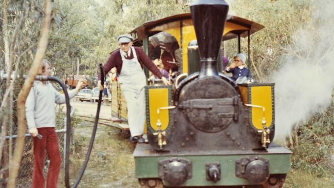 The steam train’s engine went to Puffing Billy Railway.