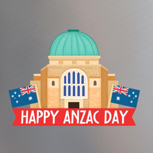 Snapchat has created an ANZAC Day filter that says "Happy Anzac Day".