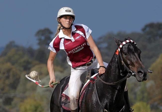 Ryle Waugh, pictured in action for Queensland, will play in the open national squad games at the Rose Bowl on August 19-21. Picture: Joe McInally (Polopics).