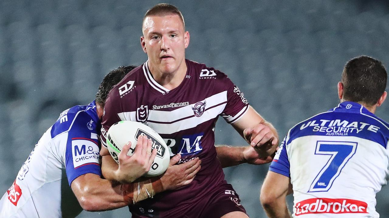 Sean Keppie has a long-term deal at Manly and could be set for a bigger role in 2023. Picture: AAP.