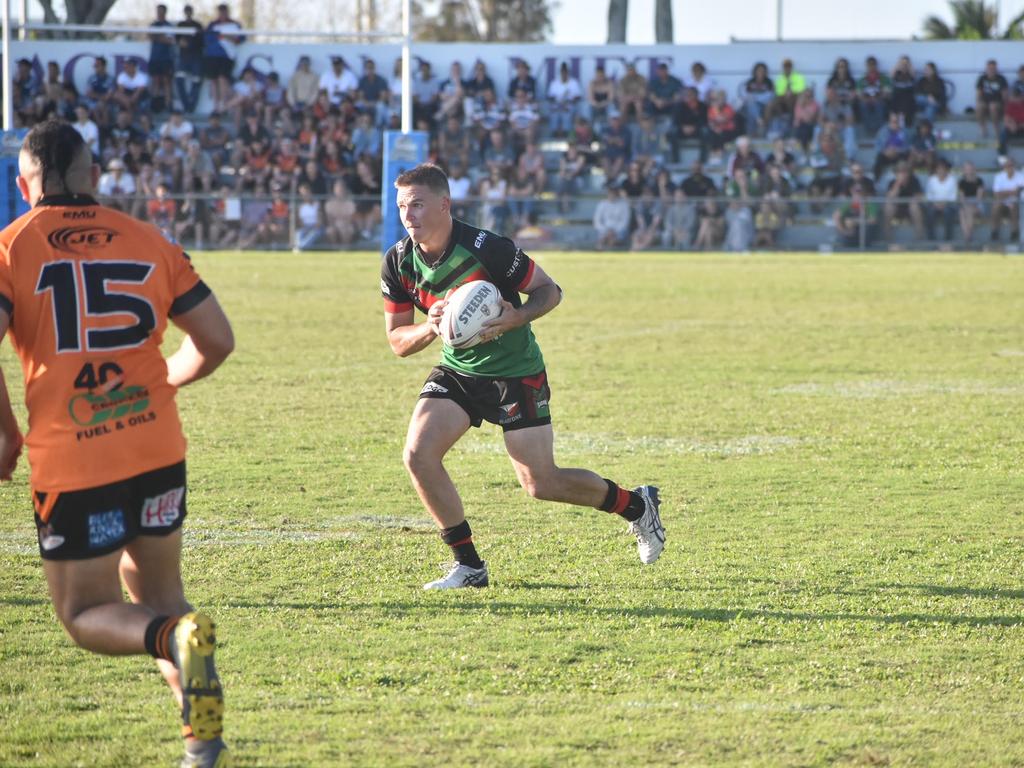 Mitchell Lane in the RLMD A Grade grand final between Wests Tigers and Sarina Crocs, September 5, 2021. Picture: Matthew Forrest