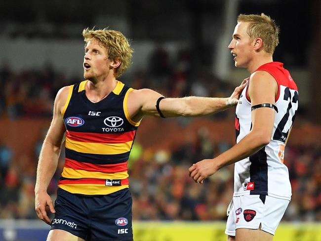 Rory Sloane was tagged by Bernie Vince.