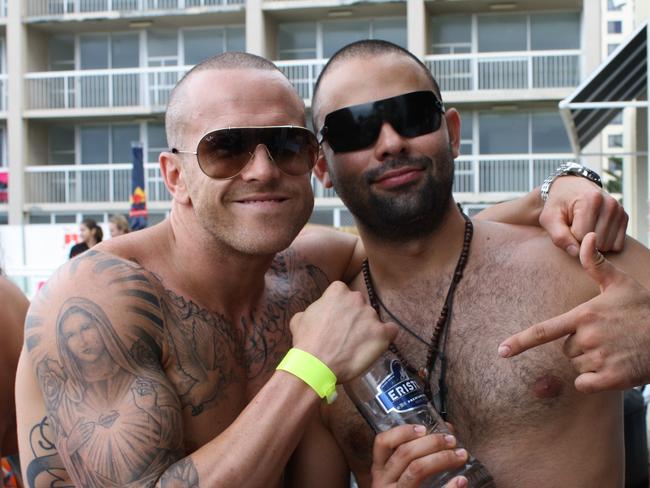 Aaron McAllister and Nico Perdomo at Billy’s Beach House in 2010.